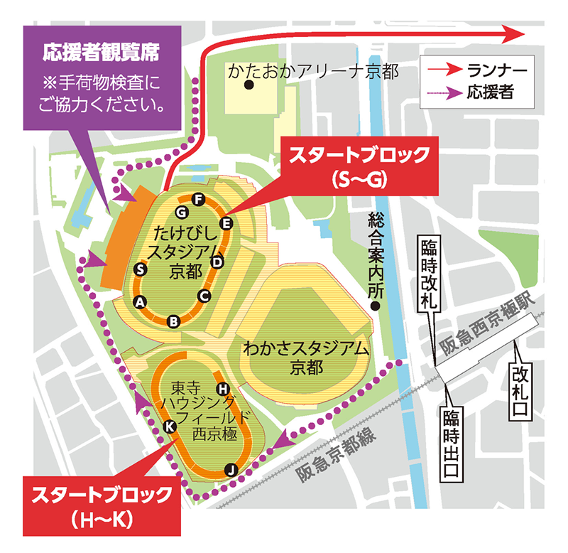 スタート会場へのアクセス&会場マップ
