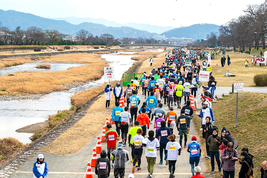 賀茂川河川敷(北大路橋付近)